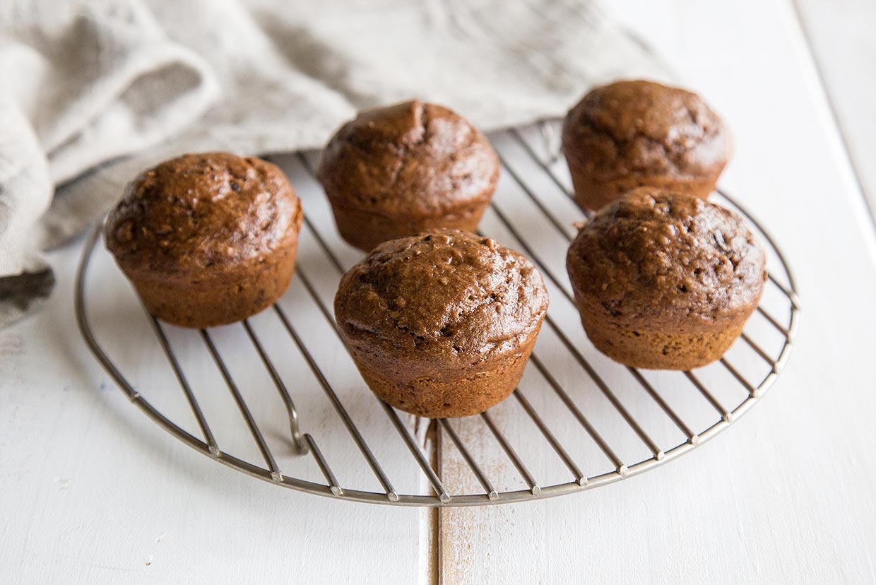 Whole Grain Chocolate Chip Muffins Recipe MyFoodDiary