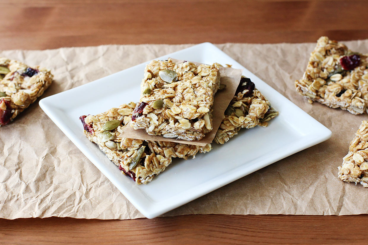 Homemade Granola Bars Recipe MyFoodDiary