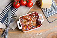 Spinach and Black Bean Lasagnas for Two 