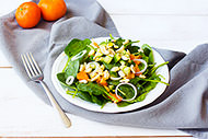 Spinach Salad with Mandarin Vinaigrette 